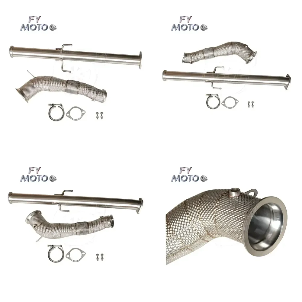 【Durable Practical Daria】 Exhaust Downpipe with Midpipe for GR Yaris 2020+ with Heat Shield