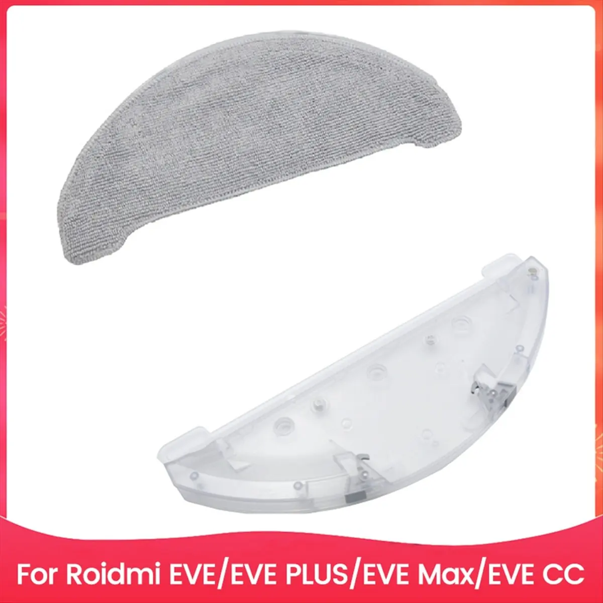 [A99U] For Eve/Eve Plus/Eve Max/Eve CC Vacuum Microfiber Pads Mop Bracket Replacement Kit Efficient Floor Cleaning