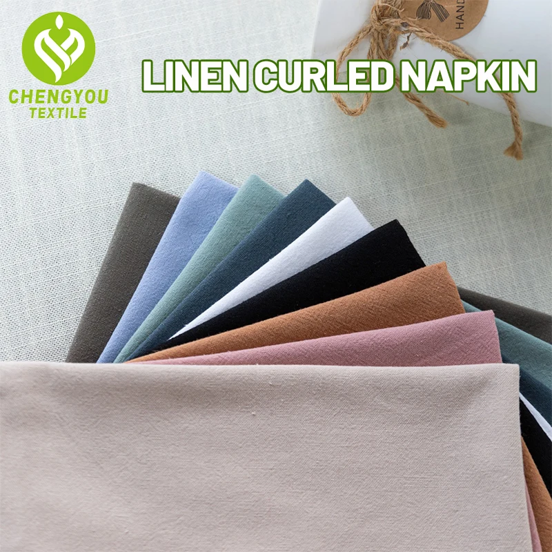 

4 pieces/pack 40 * 40cm square high-quality linen napkins for table decoration and daily use