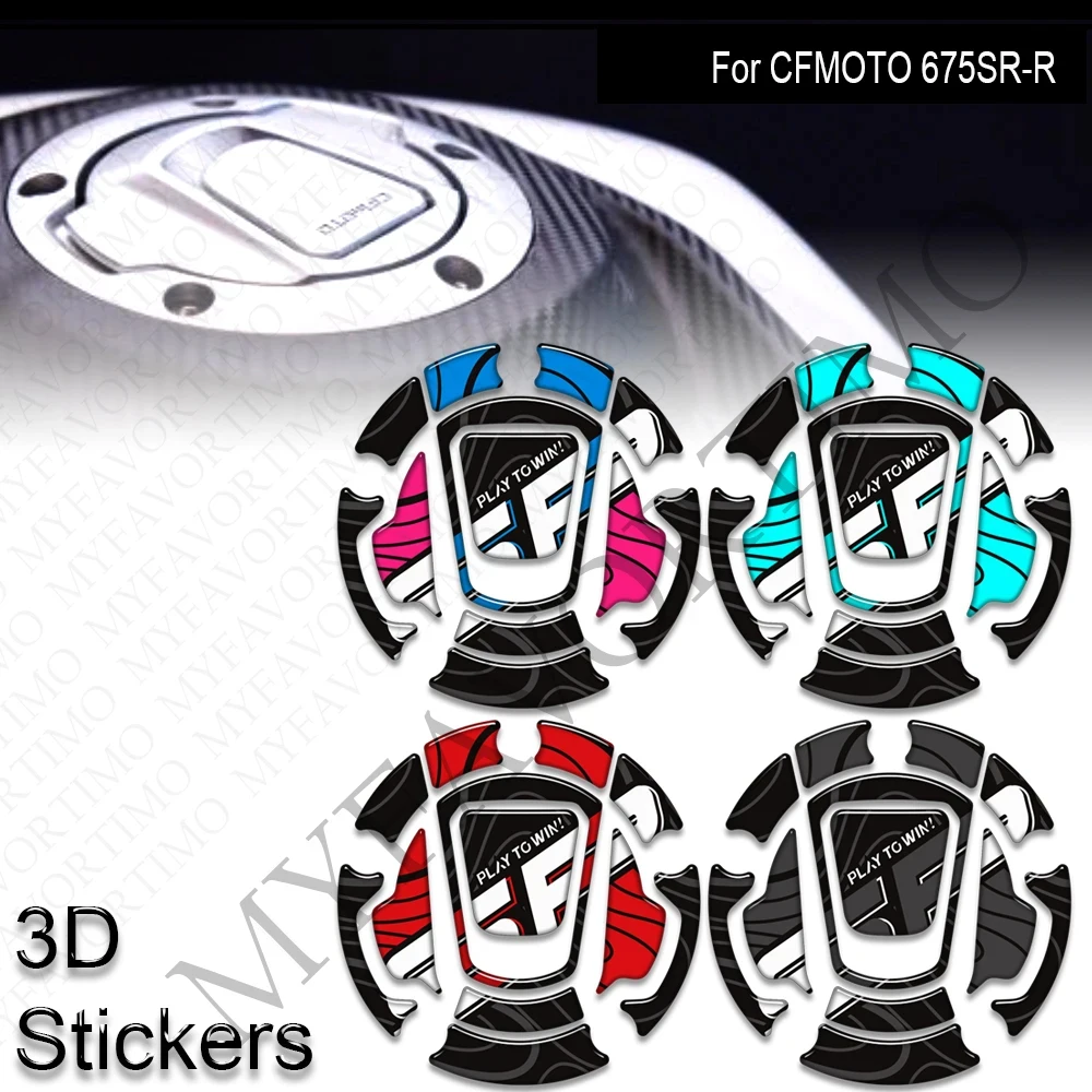 NEW Motorcycle For CFMOTO 675SR-R 675SRR 675 SR R Tank Pad Side Grips Gas Fuel Oil Knee Protector 3D Stickers Decals 2024 2025