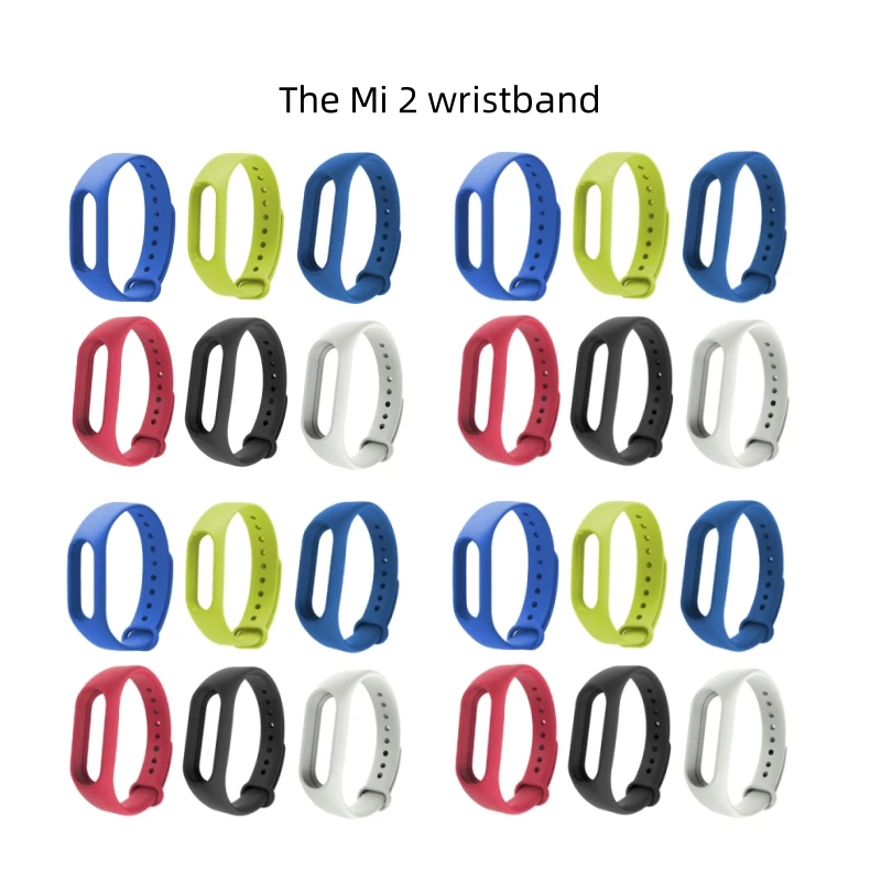 Xiaomi Mi Band 2用シリコンリストバンド,1ピース,スマートブレスレット用スペアバンド,Xiaomiアクセサリー