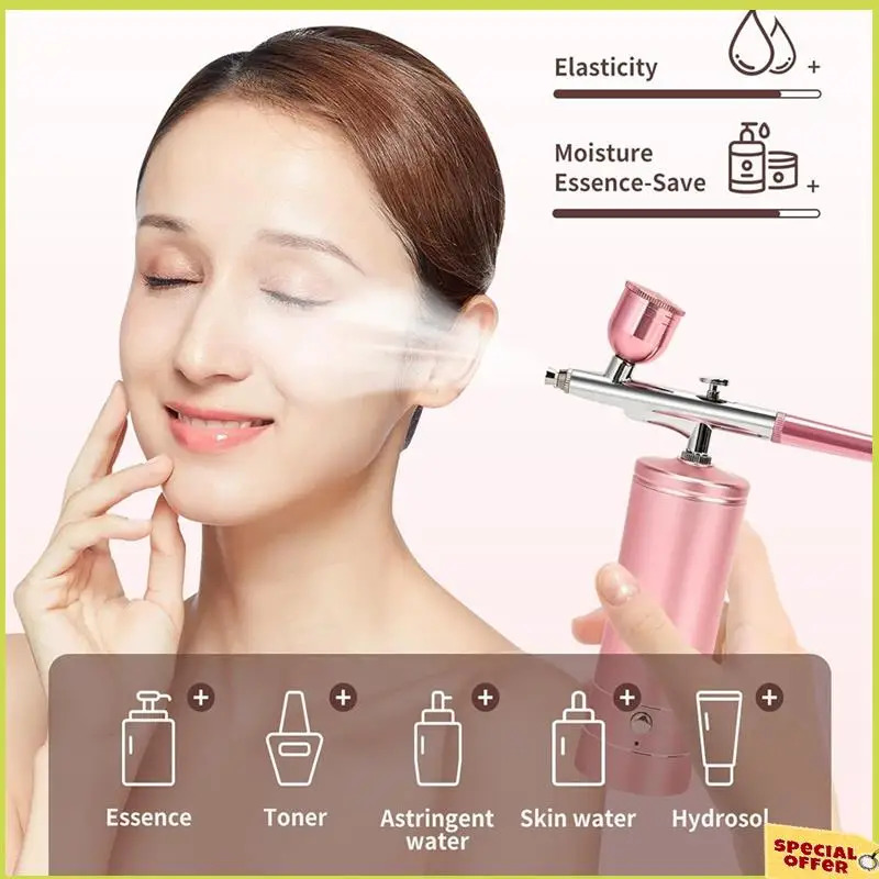 

A35R Upgraded Airbrush Set With Air Compressor Cordless Automatic Airbrush Set Handheld Rechargeable Airbrush For Makeup Durable