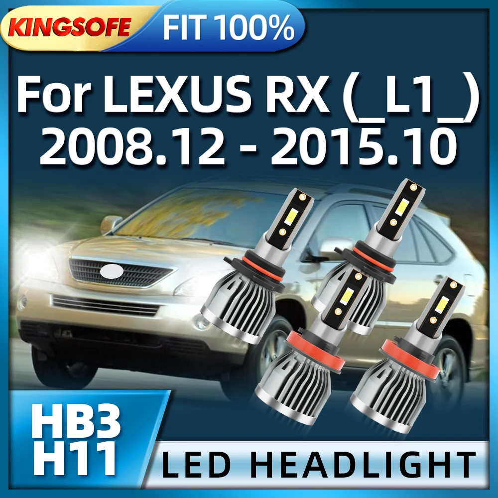 

KINGSOFE LED Chip H11 Car Headlight Bulb HB3 Auto light For LEXUS RX 2008 2009 2010 2011 2012 2013 2014 2015