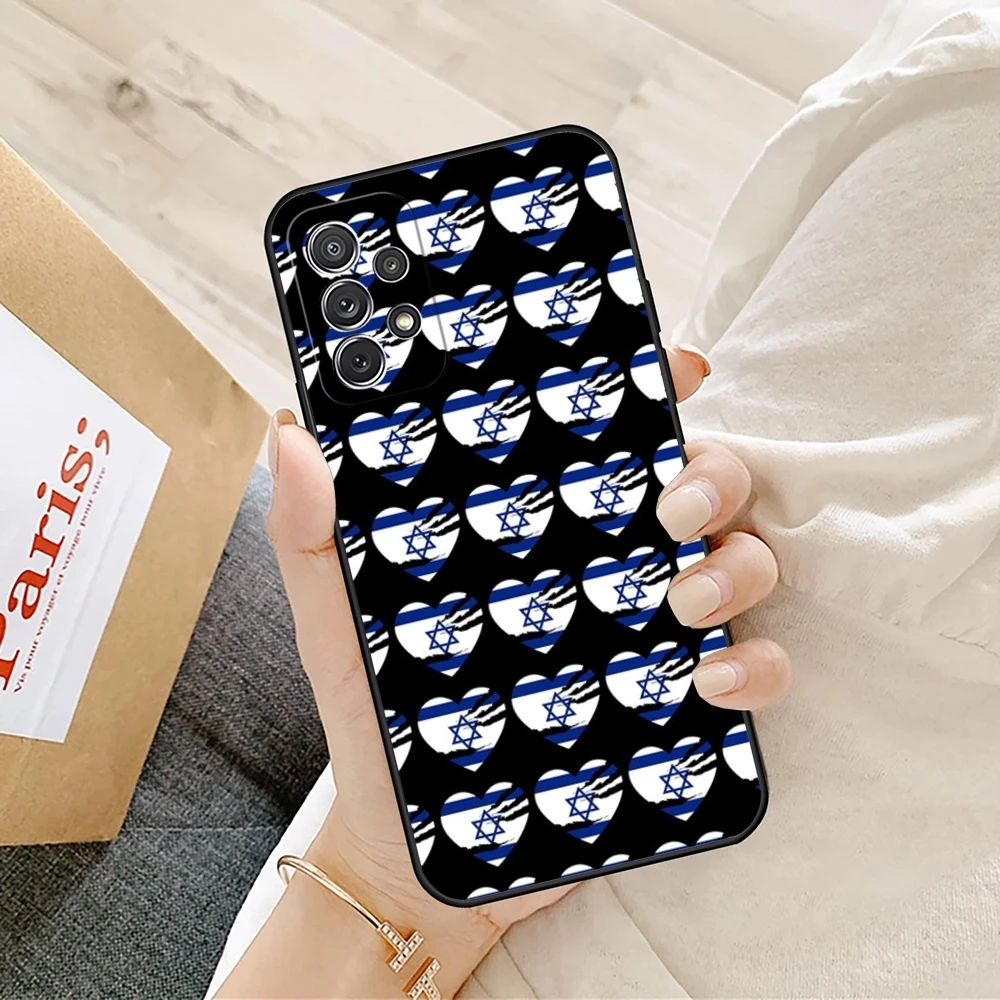 إسرائيل العلم قضية الهاتف لسامسونج غالاكسي S25 S24 S21 S23 S22 S20 الترا Fe زائد A34 A16 A54 A24 A52 A53 M54 غطاء #3