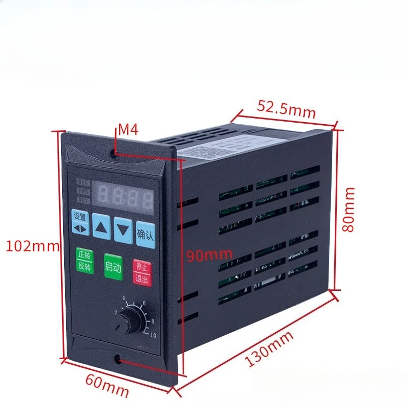 VFD Variable Frequency Drive Single‑phase Input 400W 750W For Three‑phase Motor Fan Pump Speed Controller 220V 380V