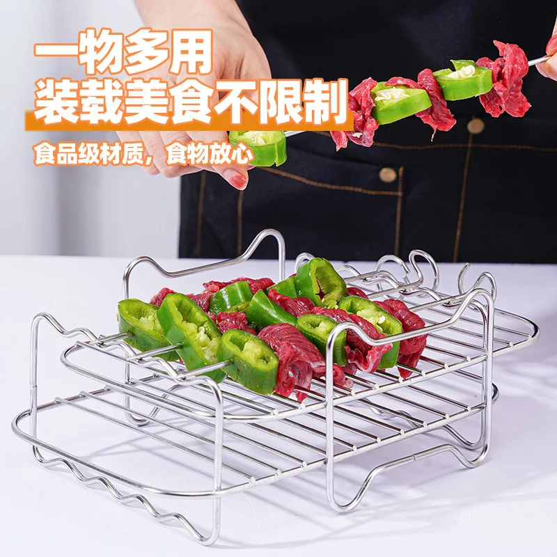 304 Stainless Steel Mesh Thickened Multi-layer Detachable Storage Rack