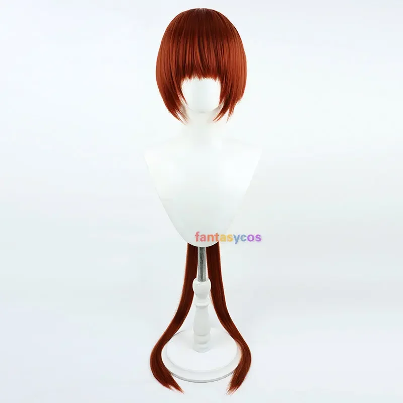 Game FIGHTERS KOF Shermie Cosplay Wig Long Heat Resistant Hair Halloween Role Play Party Costume Wigs 120cm + Free Wig Cap