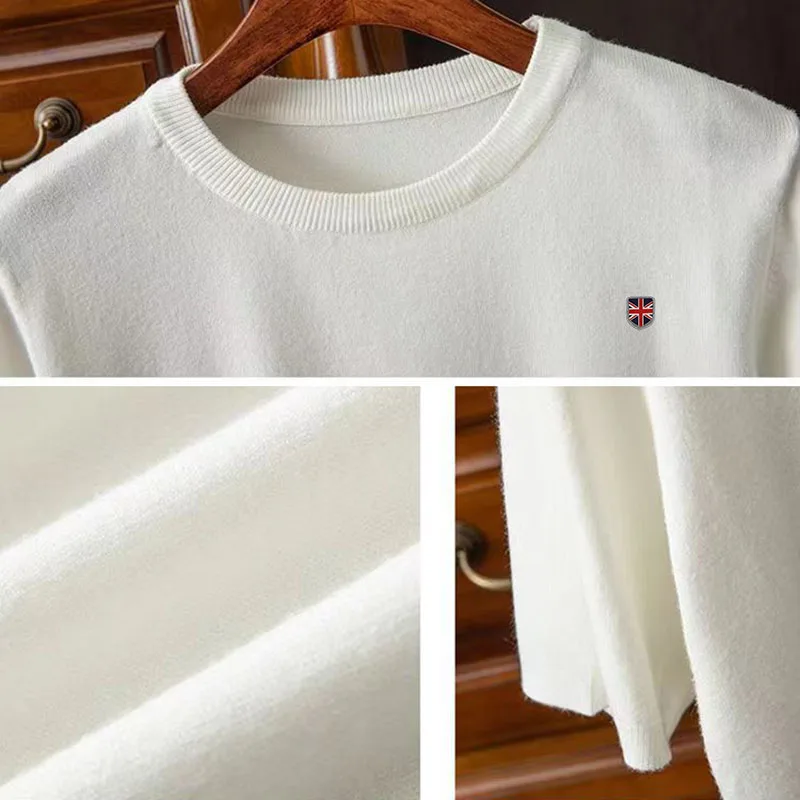 Superfine Merino Wool T shirt Men Base Layer Merino Shirt Wicking Breathable Thin Cashmere Vest T-shirt mens sweater korean Tops