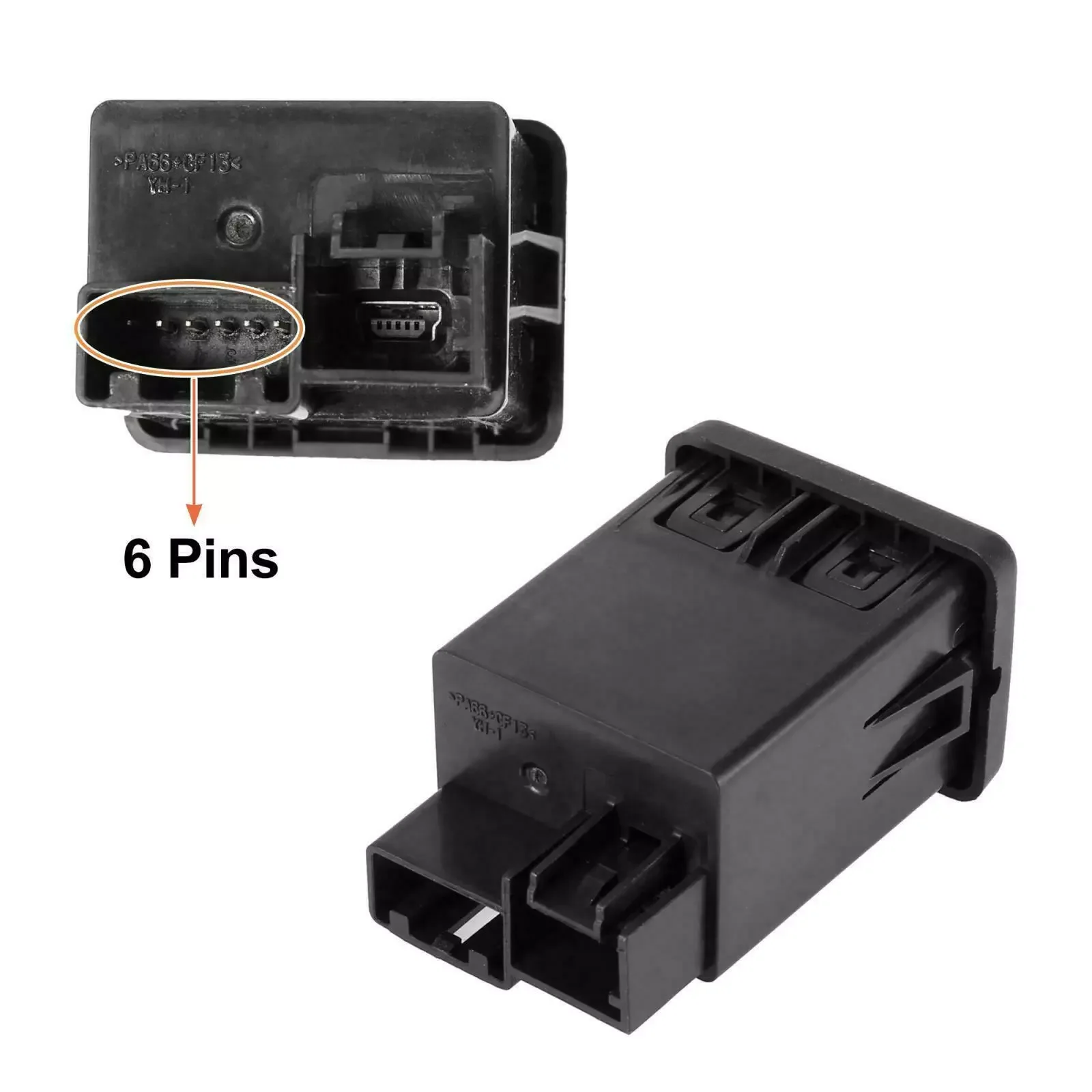 Car USB & AUX Socket Connector Center Console Jack Dual Port Slot Socket Connector For Vauxhall Insignia A Astra K GM #13599456
