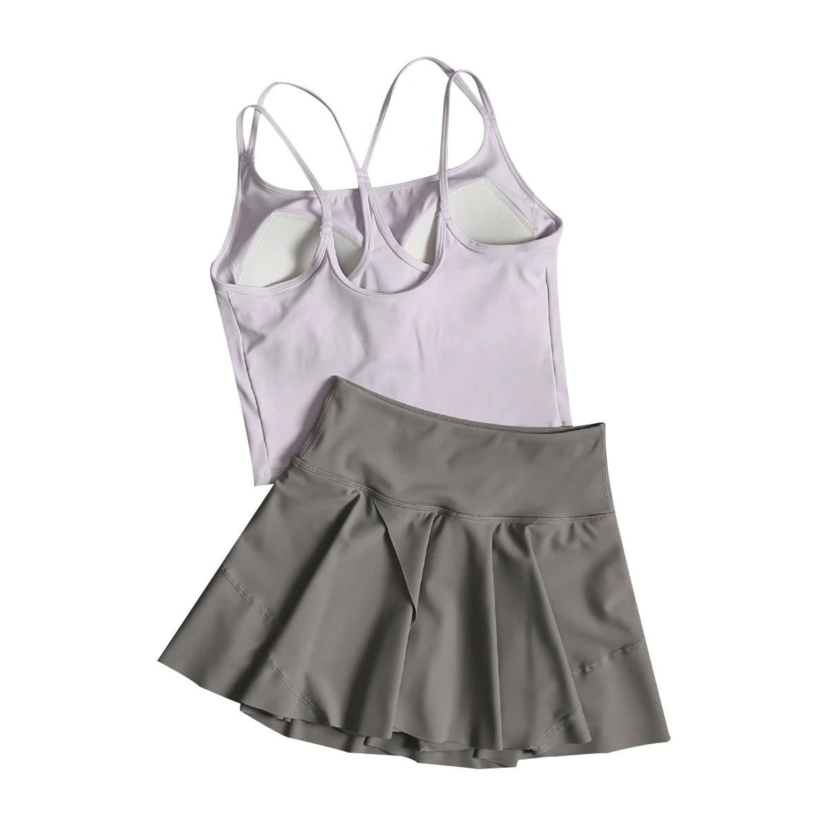 Traje deportivo para correr de alto valor para mujer, traje de ejercicio físico para bádminton, tenis, verano, nuevo conjunto de dos piezas para yoga 2025