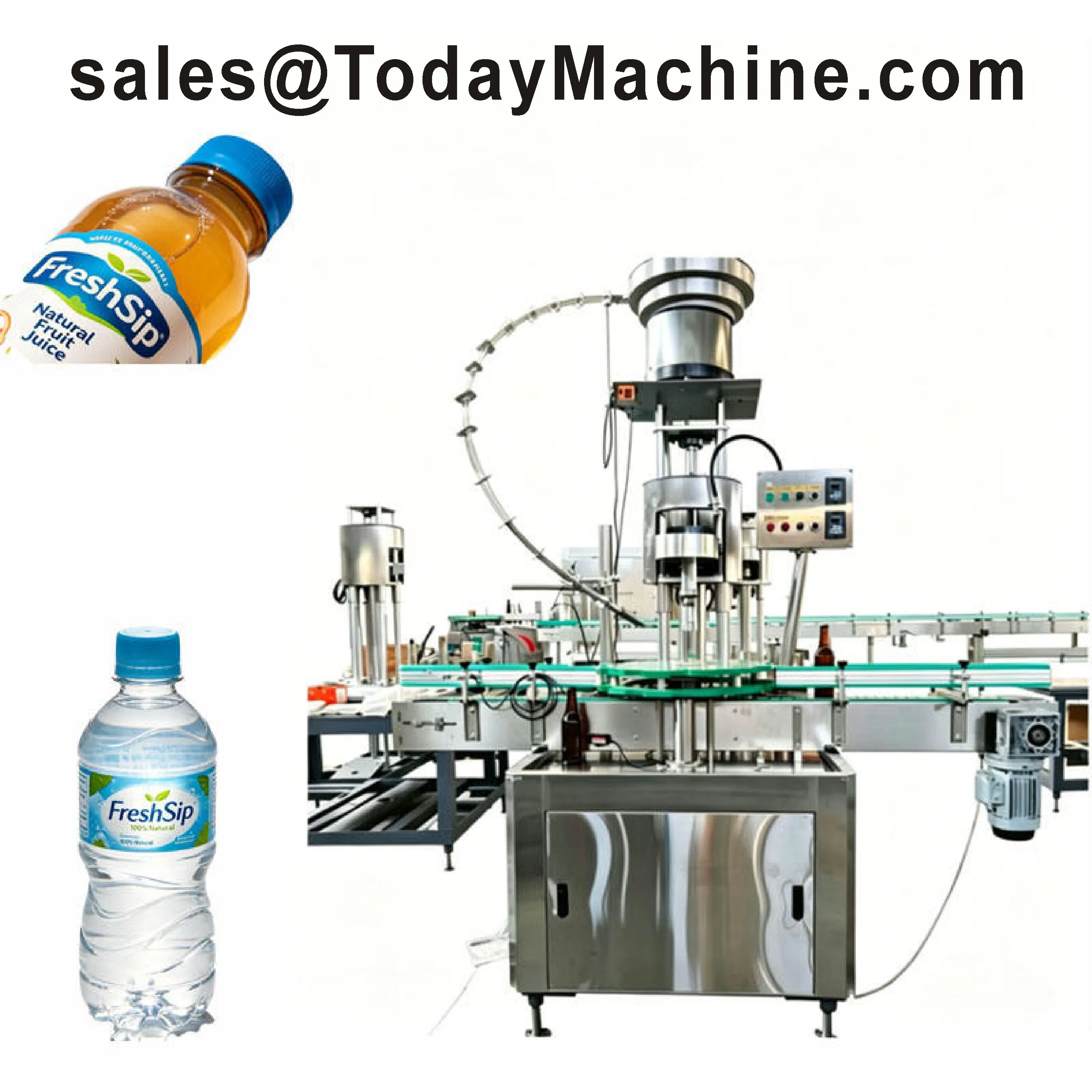 Desktop Four-Wheel Capping Machine for Plastic & Glass Bottles
