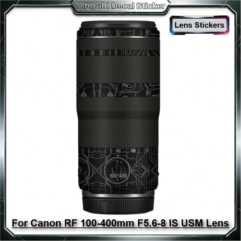 

Защитная виниловая пленка-наклейка для объектива Canon RF 100-400mm F5.6-8 IS USM, защитное покрытие для корпуса объектива RF100-400 5.6-8