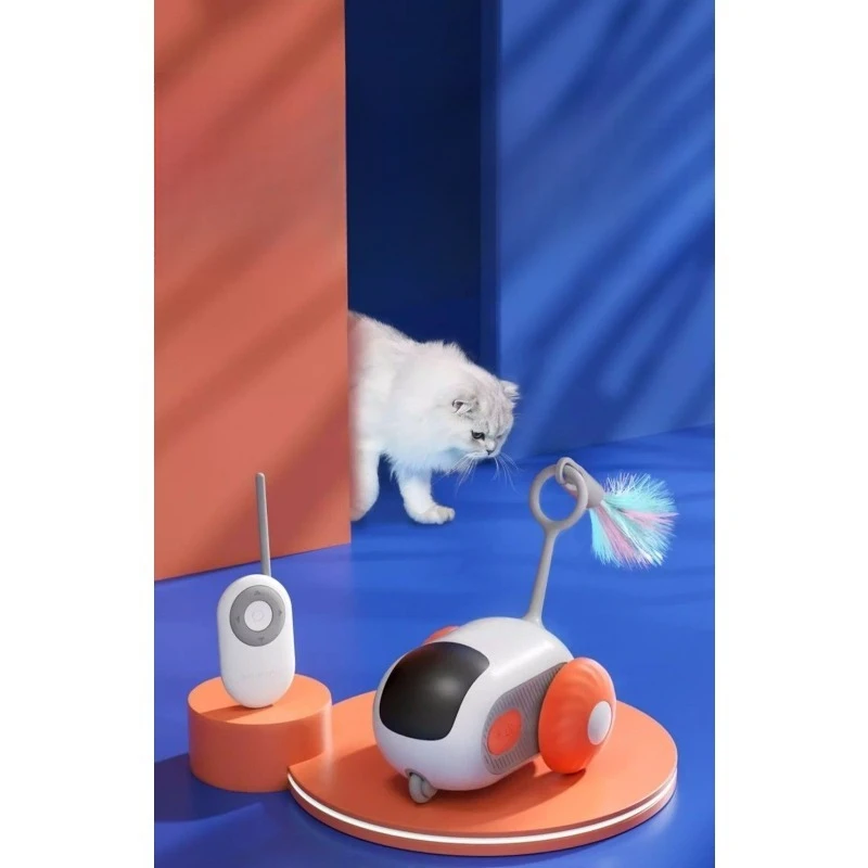 

Smart sports car, remote control electric cat boredom relief props