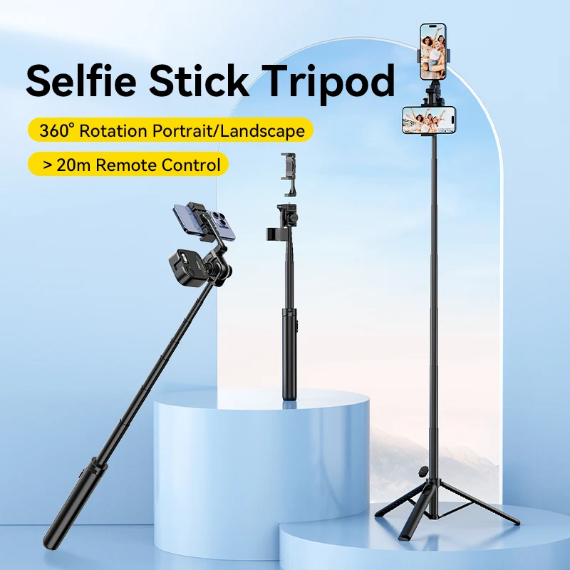 Ulanzi MT-70 Selfie Stick Tripod with Remote Control 360° Rotation Portrait Landscape for phone photograph Livestreaming vlog