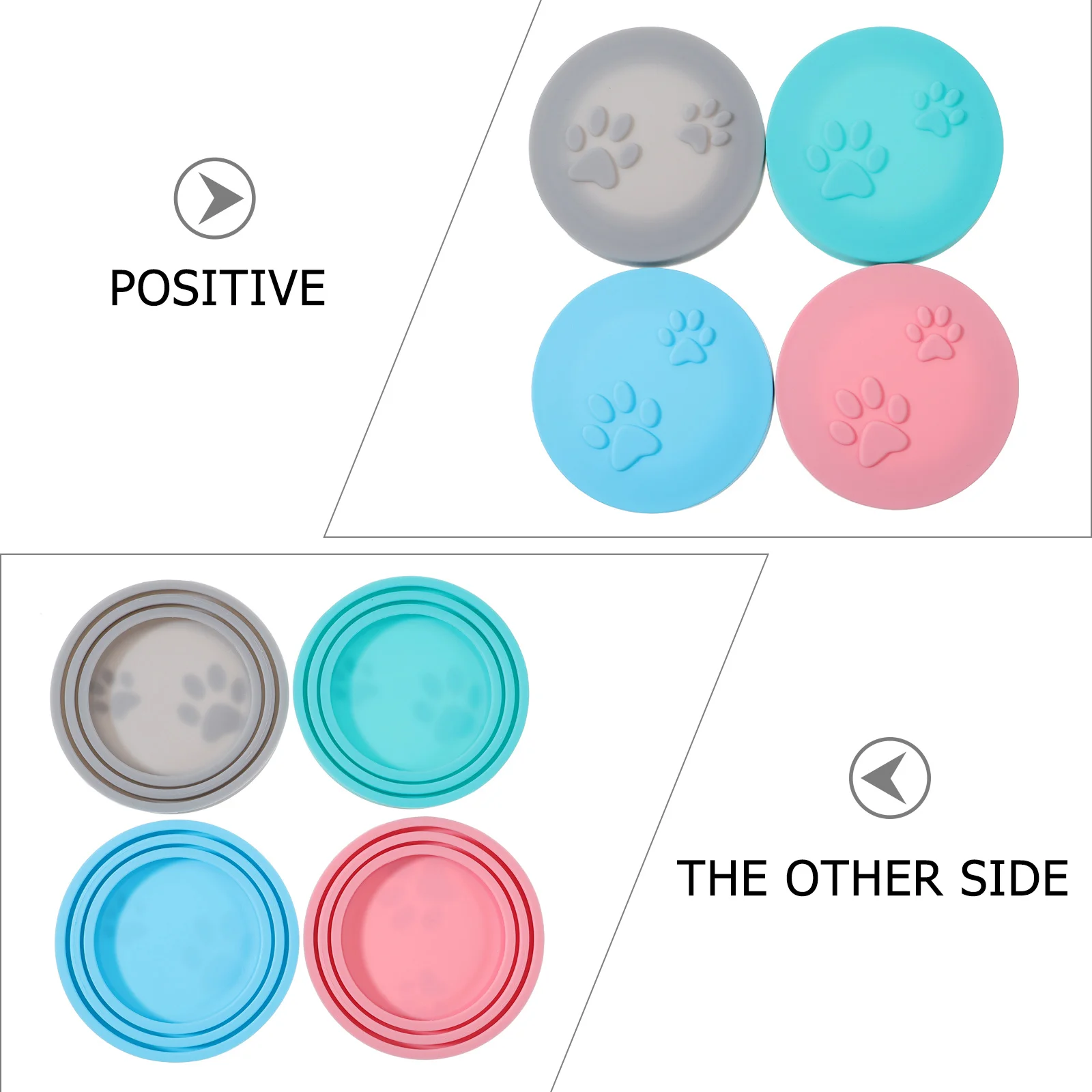 

4 Pcs Lids for Cat Dog Pet Food Container Lid Can Cover Food Cans Keeps Fresh Supply Container Covers