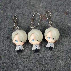 Anime YURI on ICE Doll Pendants Bag Keychains Cute Cartoon Figure Victor Nikiforov Capsule Toy Gifts