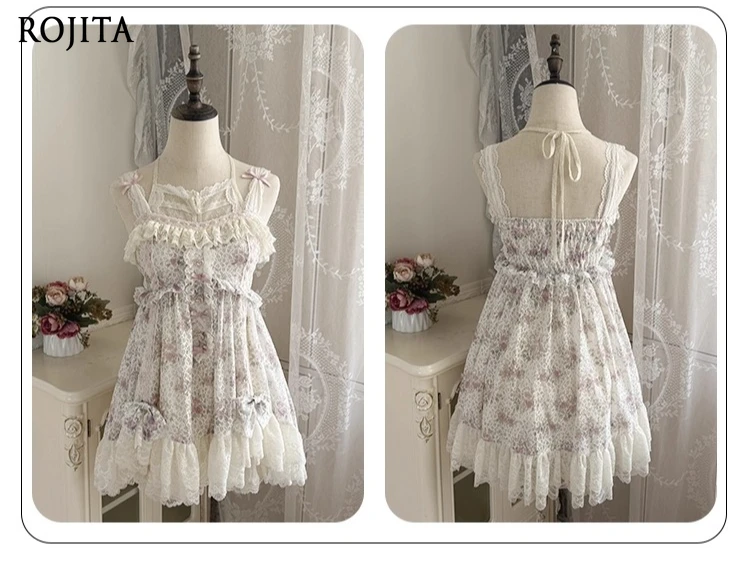 

Короткий топ с цветочным ремешком спереди и длинной спиной, милые базовые брюки в японском стиле с рюшами, новинка лета 2025 года, топы с кружевными ремешками, женские топы