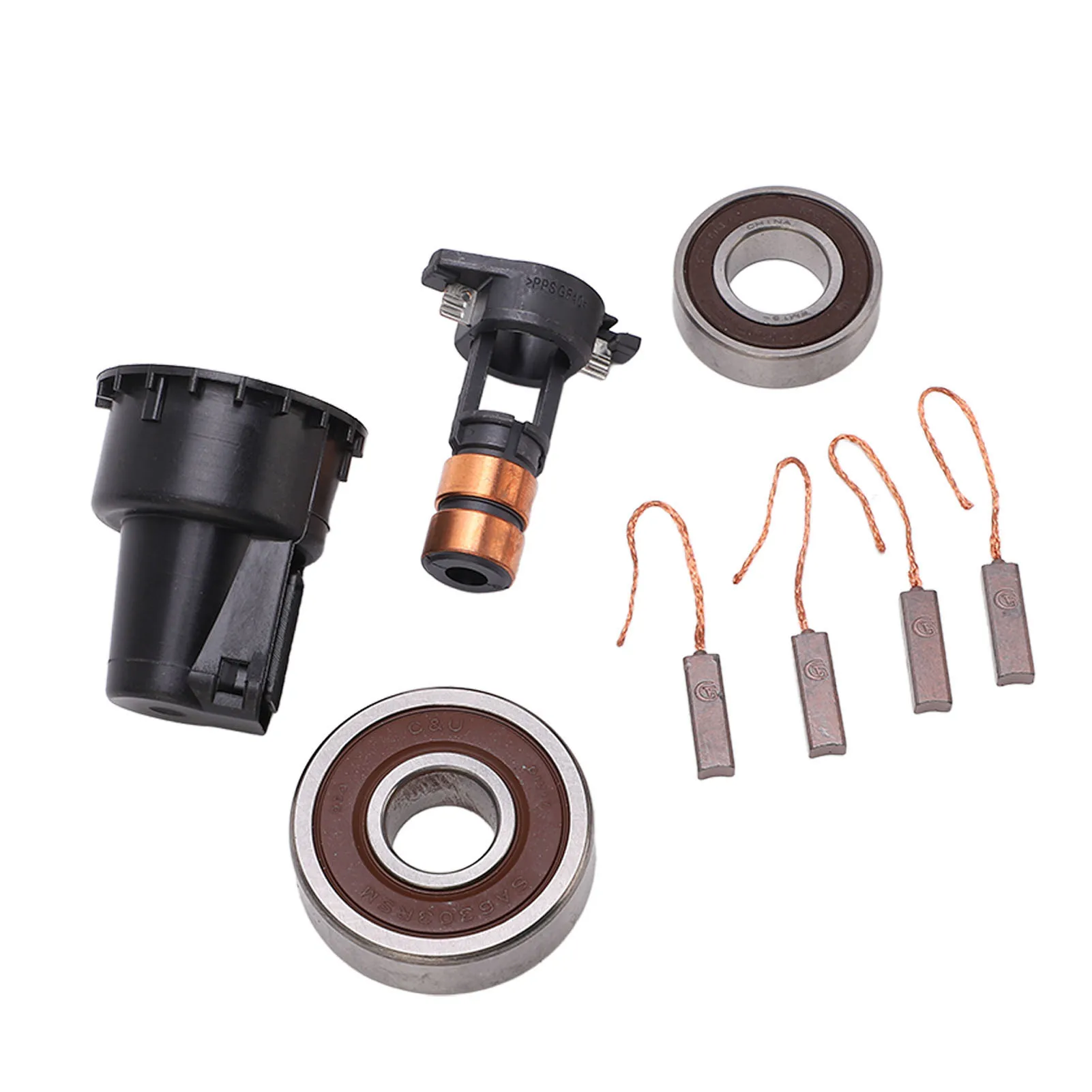 Alternator Repair Kit ABS Copper 230090 Direct Replacement OEM Quality Transmit Current Signal Slip Ring Brushes Set for Auto