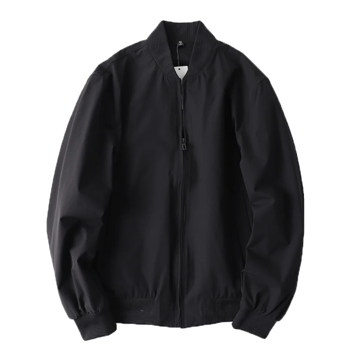 

Ele Spor Men's Baseball Collar Jaet Casual Versatile Outerwear Faionable Urban Sle Windproof Zipper Closure Long ...