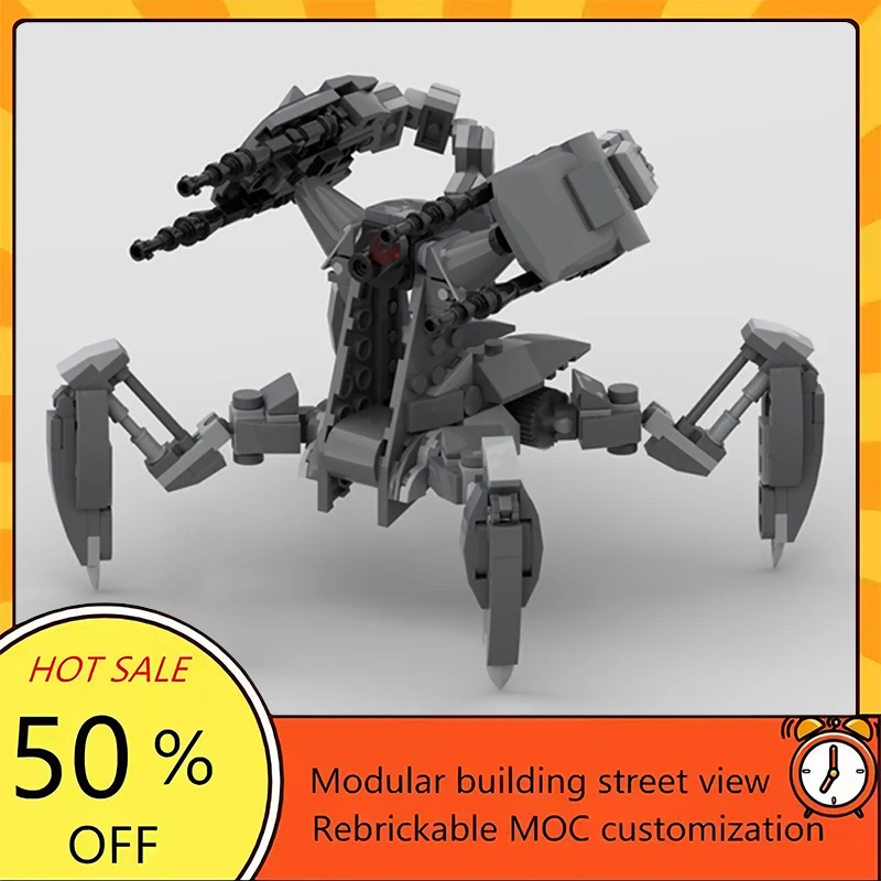 

Набор для сборки модульного боевого робота из 314 деталей по мотивам популярного фильма «Звездные войны», конструктор MOC, технологичный подарок, праздничный набор для детей