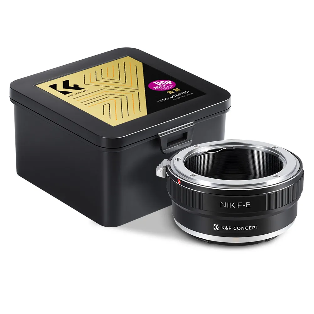 K&F CONCEPT NIK F-E Lens Adapter Ring For Nikon F Nikkor AI Mount Lenses to Sony NEX E-Mount NEX-3 NEX-5 a6000 a5000 Camera Body