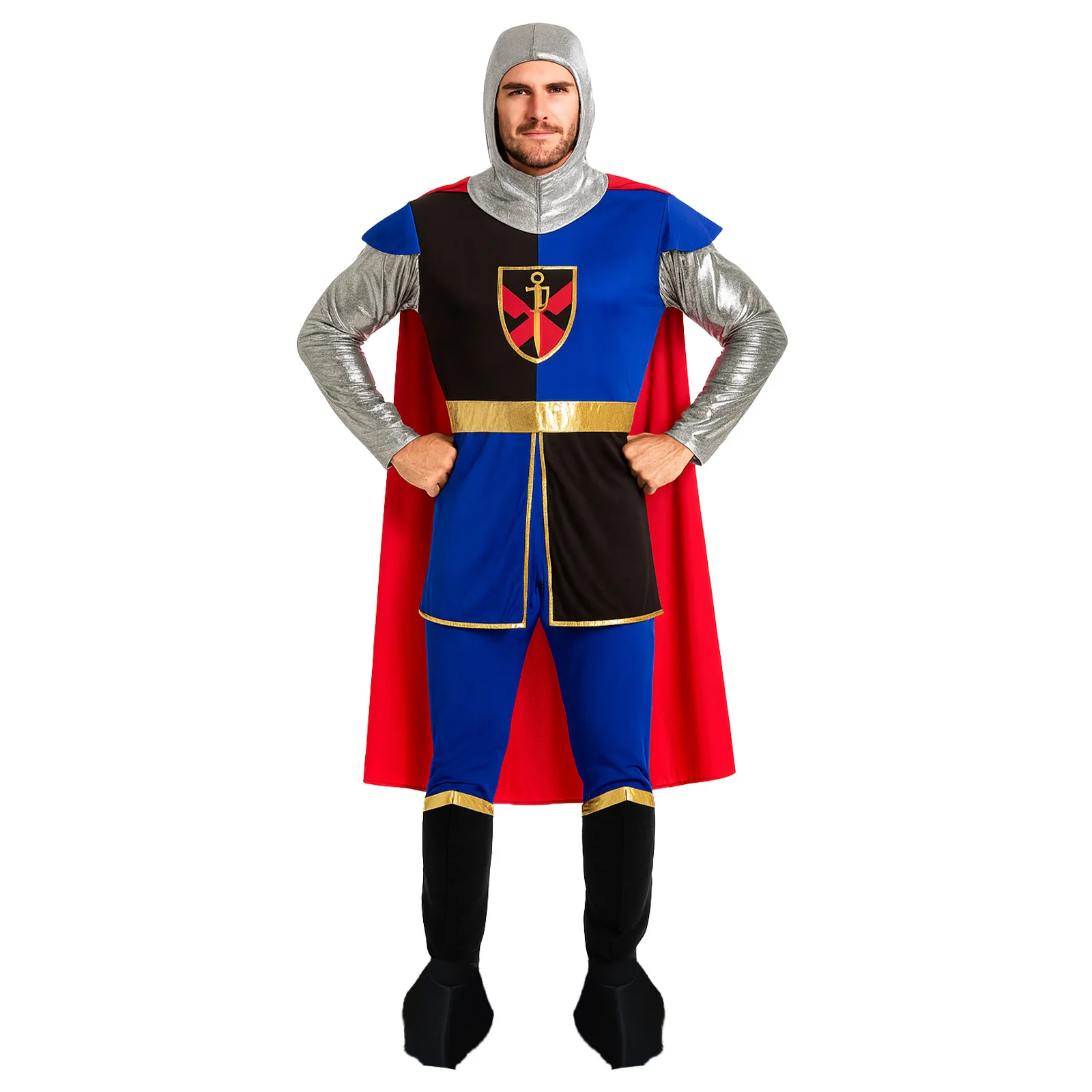 

Roman Soldier Costume For Halloween Role-playing Crusader Cosplay Costume