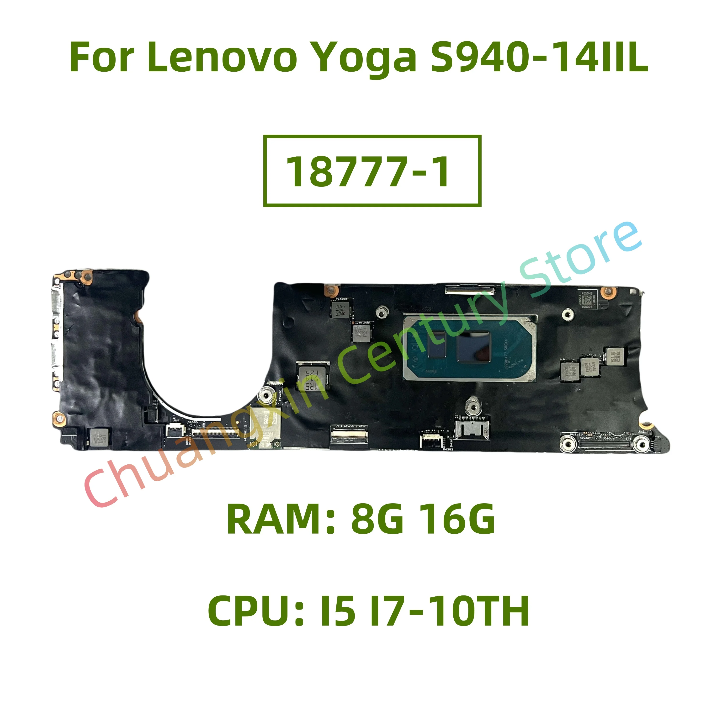 18777-1 motherboard for Lenovo Yoga S940-14IIL laptop CPU: I5 I7-10TH RAM: 8G 16G 100% test completed shipment