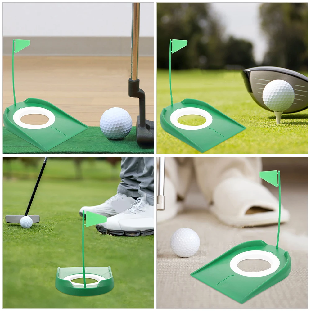 

3pcs Training Tool Indoor Golf Practice Accessories Putting Hole Sports Putting Practice Cup Hole Cup For Golf Green Support