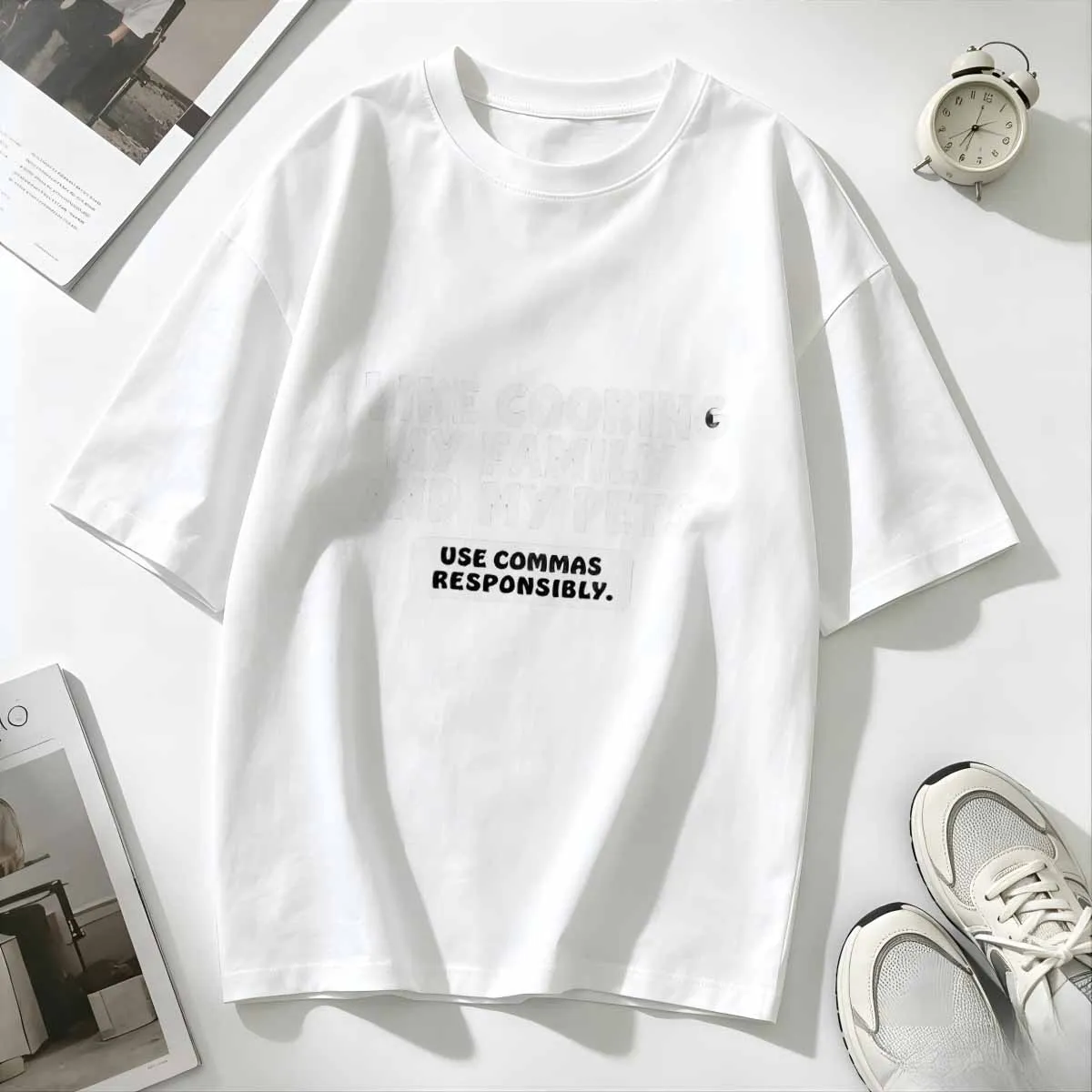 Camiseta com Conceito Sofisticado e Estética Boutique, Detalhes em Material e Textura, Formato Elegante, Coleção de Moda, Confiança Discreta, Adequada