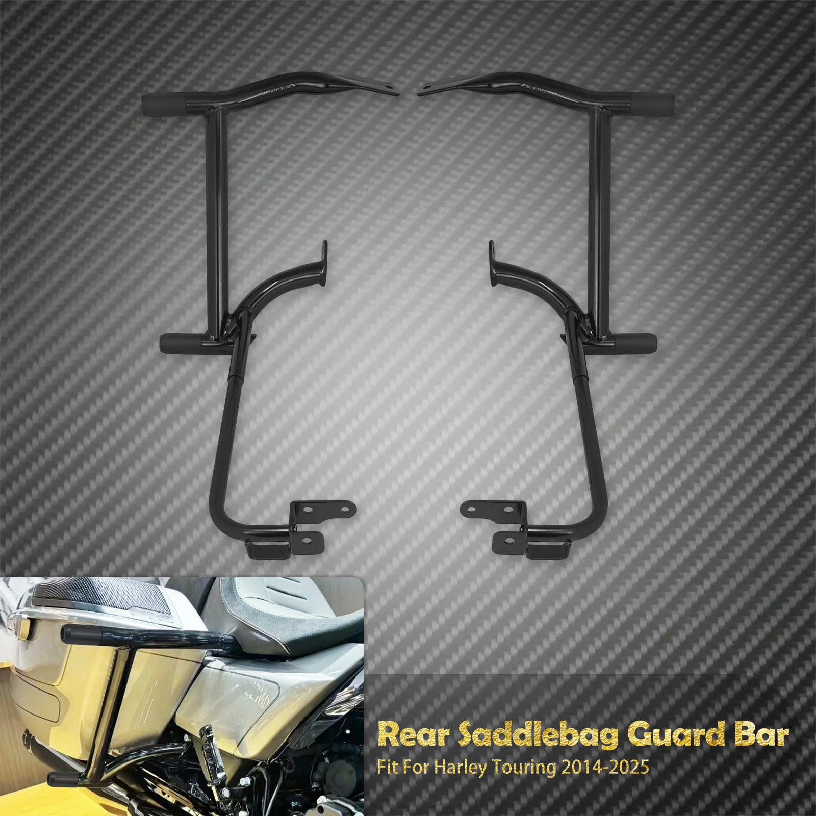 Motorfiets Achterzadeltas Beschermbeugel Crash Bar Beugel Rail Voor Harley Touring Road Electra Street Glide 2014-Up CVO Limited FLHTK