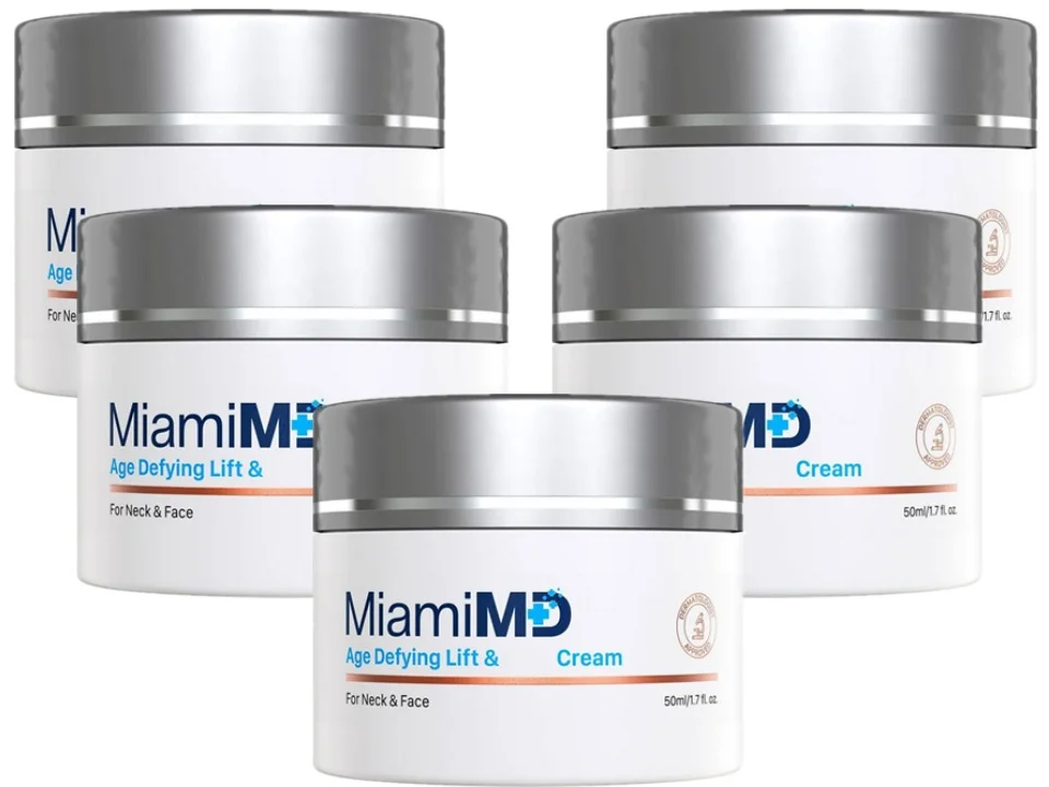 Miami MD Advanced Crepe Fix - كريم شد مضاد للشيخوخة يقلل من الخطوط الدقيقة يوفر ترطيب طويل الأمد للوجه والرقبة #1