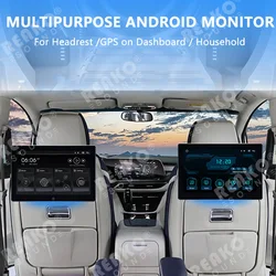 REAKOSOUND 10.1inch Car Headrest Monitor 2+32GB Rear Seat Monitor Headrest TV Android 10 WiFi Multimedia Video Movie Player GPS