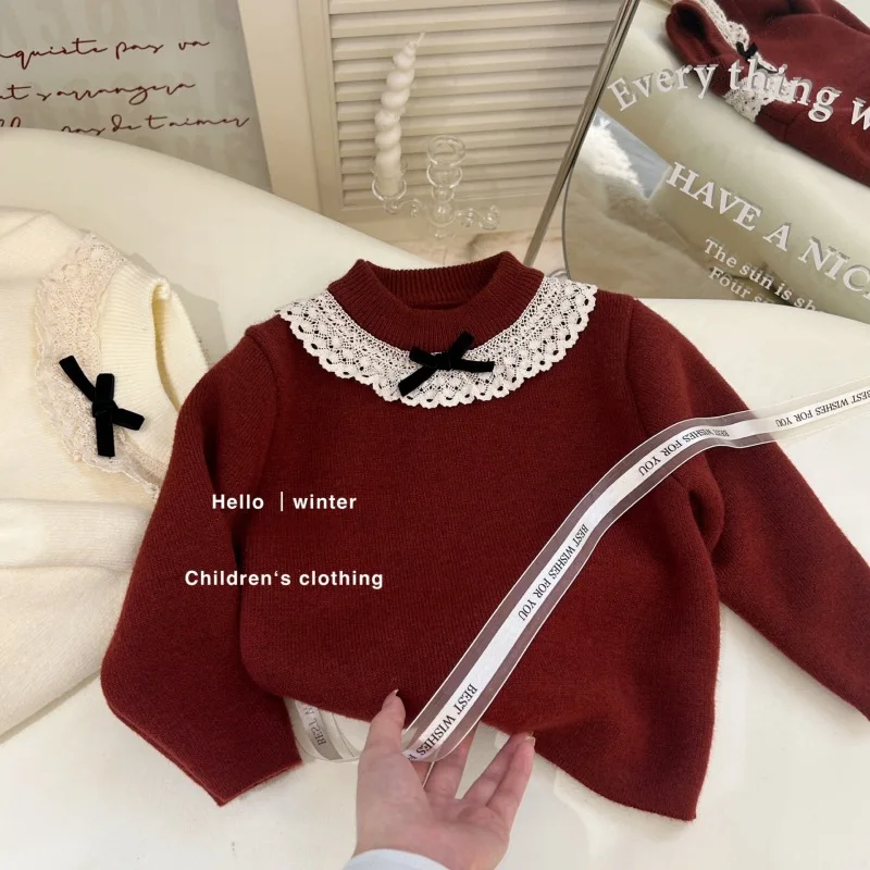 Pull en velours une pièce pour filles, pull intérieur pour bébé, pull pour enfants, pull d'hiver pour tout-petits, nouveau