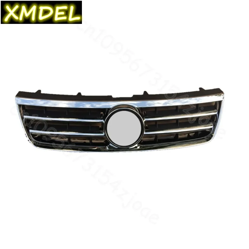 

font center grill Car Styling For 2003 2004 2005 2006 2007for Vw Touareg Blk Badgeless Horizontal Front Hood Bumper Grill Grille