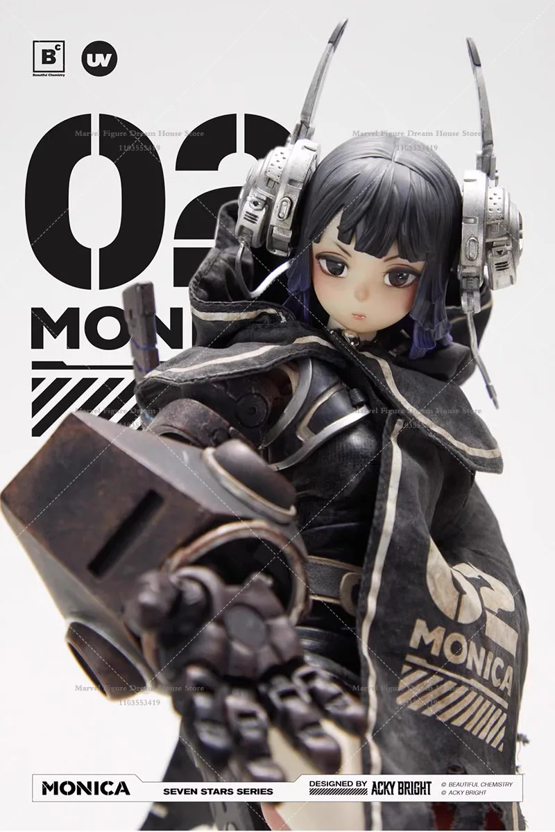 Inteligencia artificial escala 1/6 No. 02 Monica Conjunto completo de figuras de acción de soldado de 12 pulgadas en stock Hermosa química UV202415