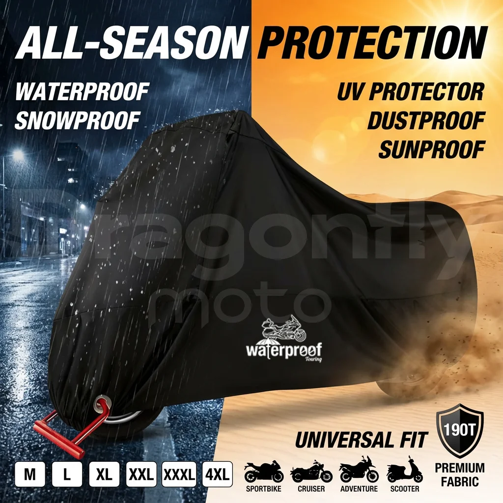 

Motorcycle Cover For HONDA VFR 800 1200x VFR750 VFR800X VFR800F VFR1200x Outdoor Uv Protector Bike Rain Dustproof Scooter Covers