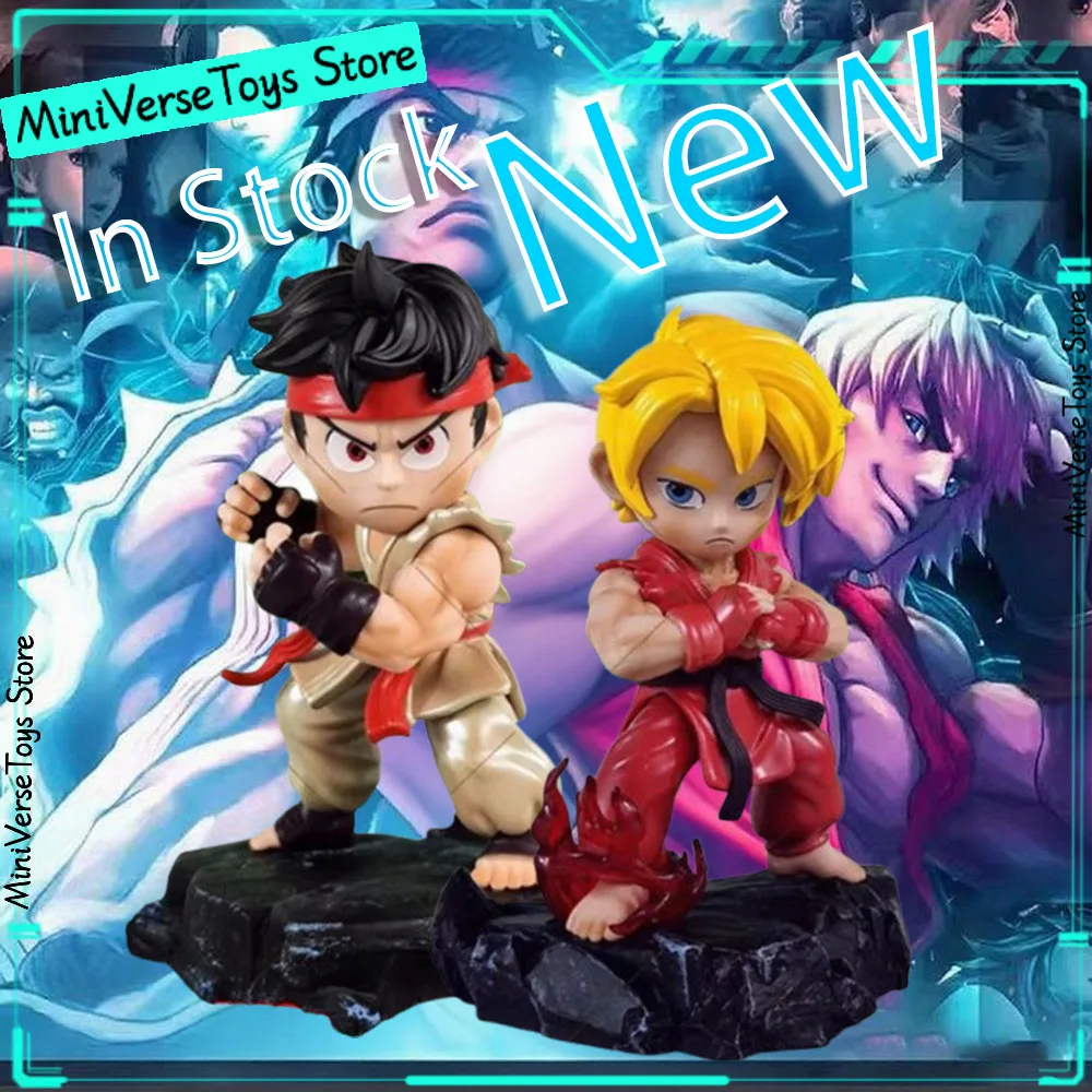 

In Stock 15cm Street Fighter Anime Figure Ken Masters Ryu Figures Pvc Statue Desk Decoration Model Room Decoration Model Toys