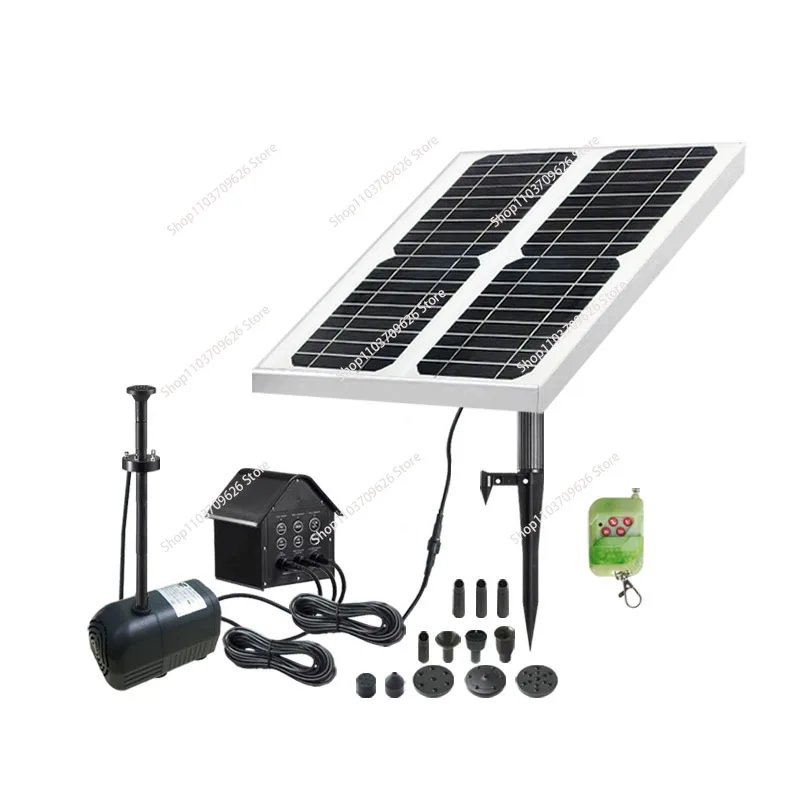 Solar Powered Fountain Centrifugal Water Pump with Battery Solar Landscape Garden Fountain