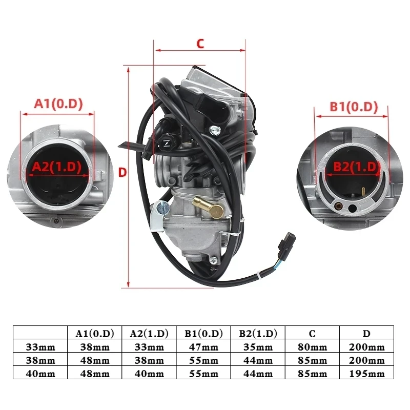 Original FCR Carburetor Motorcycles 33mm 38mm 40mm Carb for Yamaha WR250 WR250F YZ250F 2001-2013 HONDA CRF250R CRF250X 2004-2013