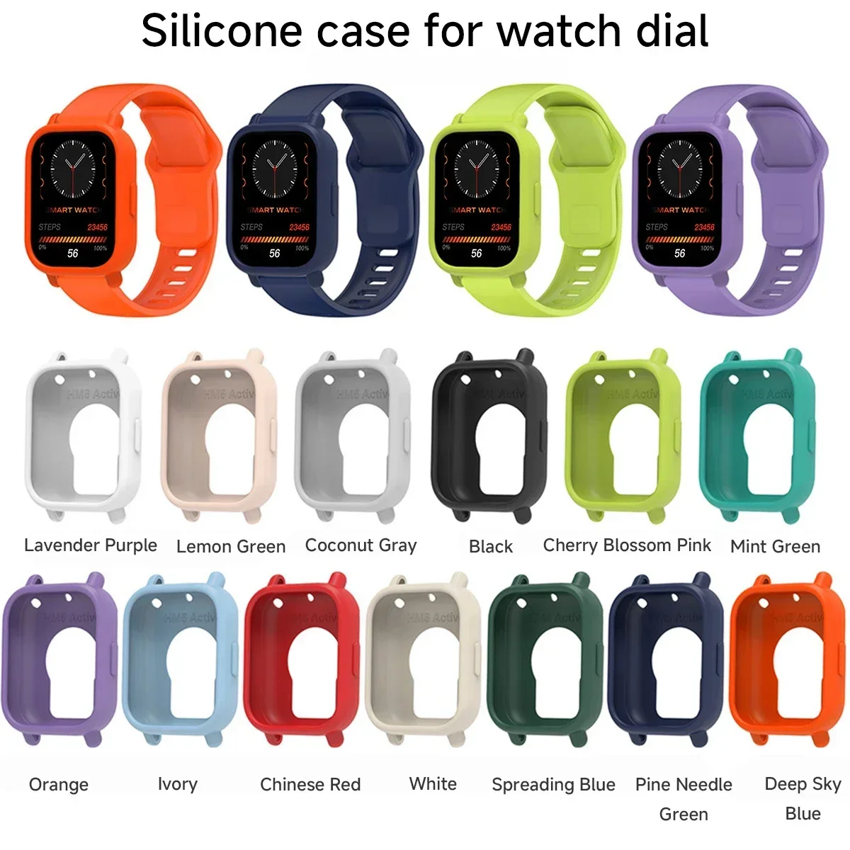 For Redmi Watch 5 Active Soft Silicone Cover Watch Decoration Hollow Protective Case Super Light For Redmi Watch 5 Active