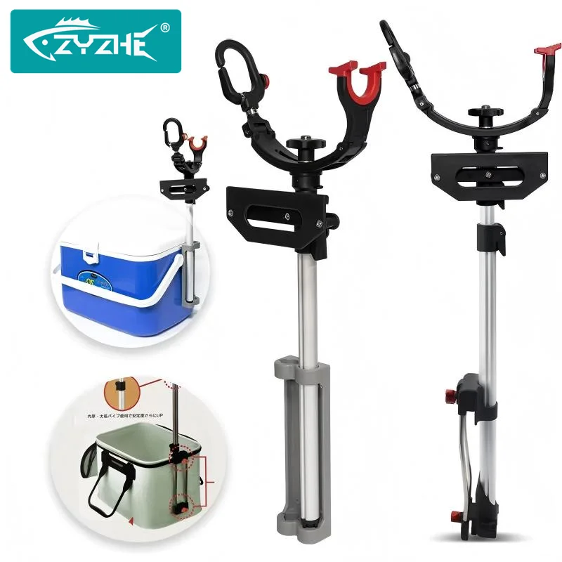 ZYZHE Soporte de caña retráctil – ángulo ajustable y desmontable