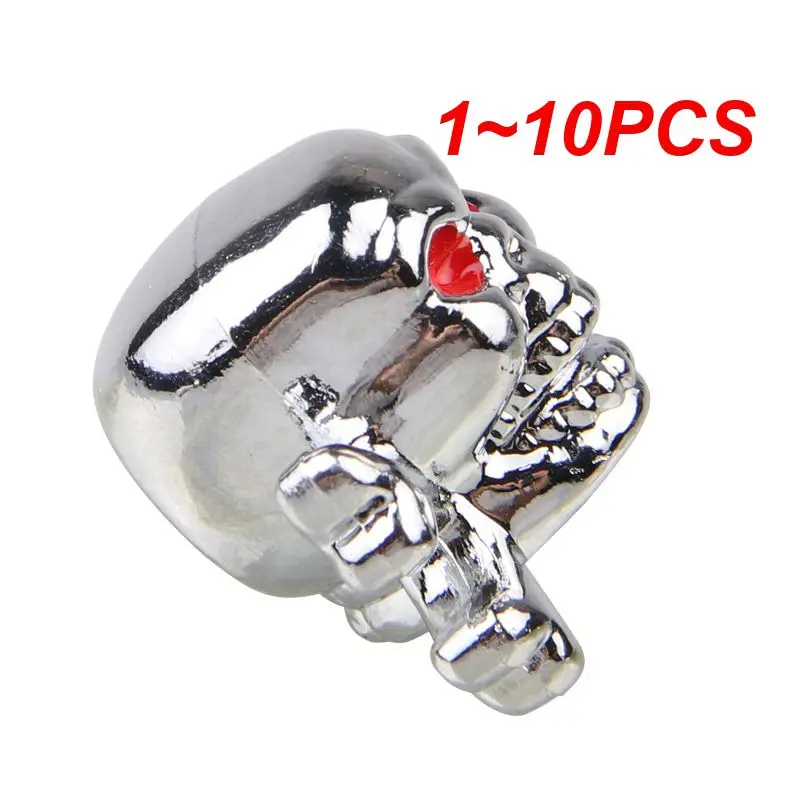 1~10PCS Bone Skull Universal Valve Caps Bone Skull Valve Covers Valve Cores Tyre Air Valve Stem Caps Dust Cover