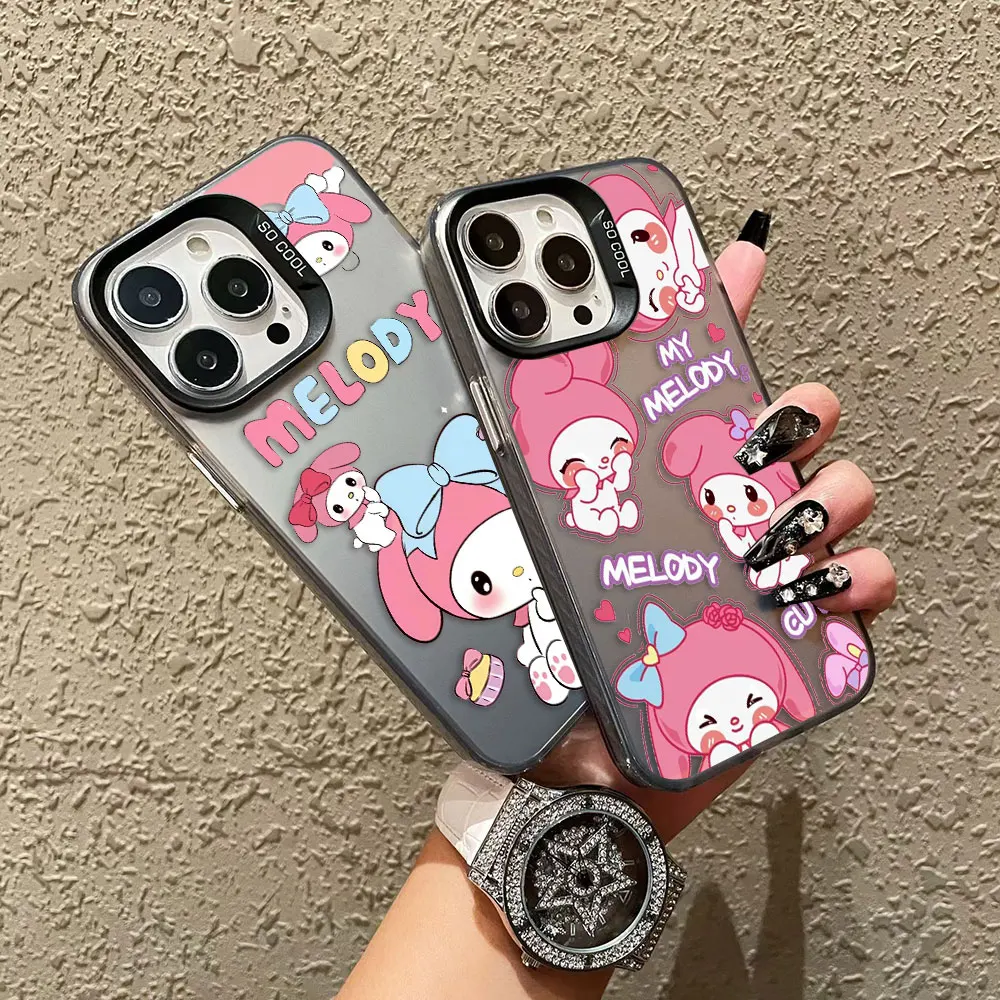 Cute Pink Cat My Melody Cover Phone Case For OPPO REALME 13 12 11 10 9 9I 8 8IC65 C63 C53 C35 C33 C31 C21Y 5G Hard Case Funda