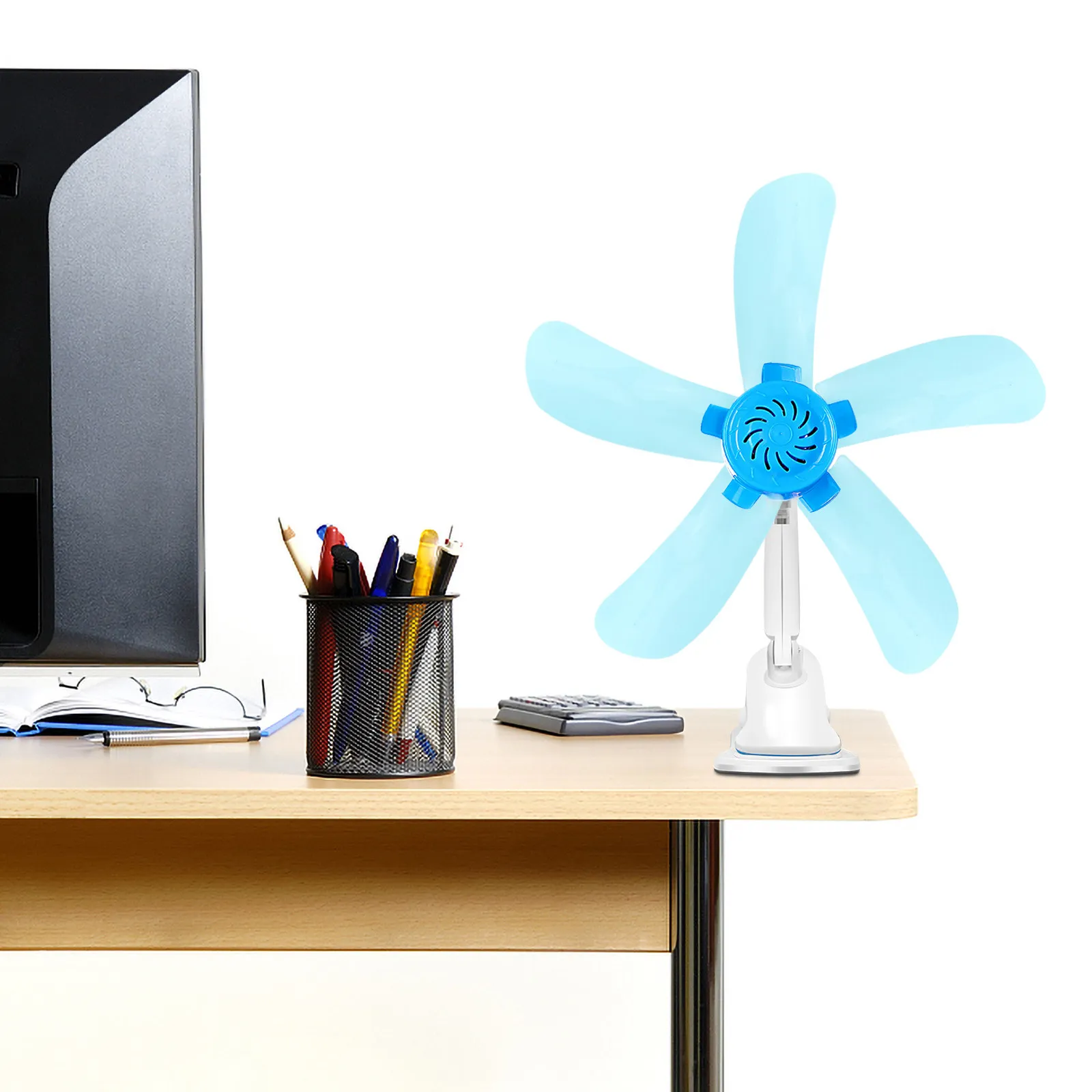 Mini Fan Replacement Blades 5 Pack Plastic Blades for Ceiling Table and Floor Fans Easy Install Durable