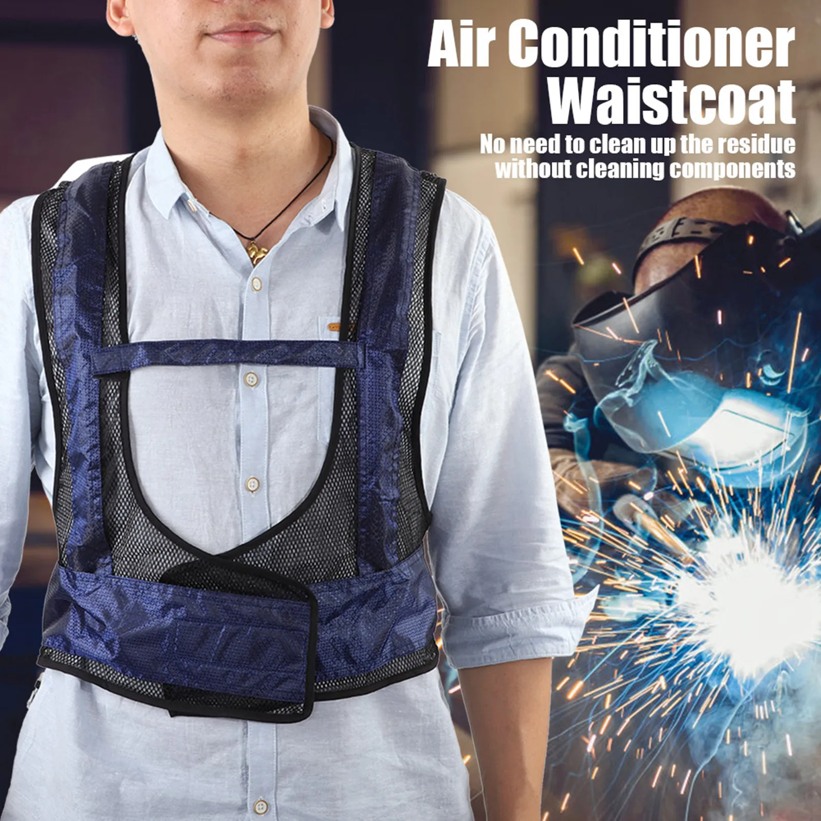 

Air Conditioner Waistcoat Cooling Vest Waistcoat Welding Steel Air Compressed Cooling Vest Tube Air Conditioner Waistcoat