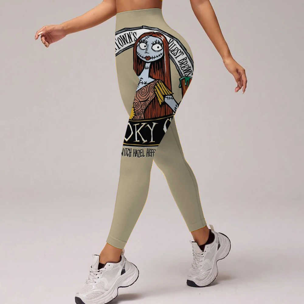 The Nightmare Before Christmas Gym-Übungen, hoch taillierte Leggings, Party-Fitness, Laufen, Outdoor-Pilates-Hosen