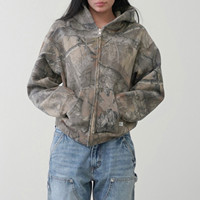 Women'S Sweatshirts 3d Maple Leaf All Over Print Realtree Hoodies Round Neck Long Sleeve Hoodless Sweatshirt Graphic Y2k Clothes