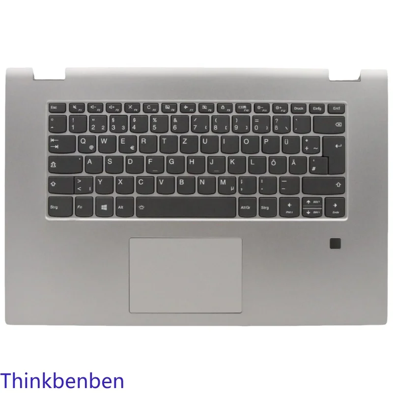 

DE German Grey Keyboard Upper Case Palmrest Shell Cover For Lenovo Ideapad Flex C340 15 15IIL 15IWL 15IML 5CB0S17721