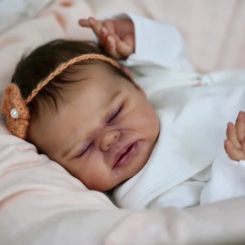 17inch Bebe Reborn Kit Vincent Unfinished Doll Parts Toys for Children Kit Reborn  Soft Siliconen Reborn Kit