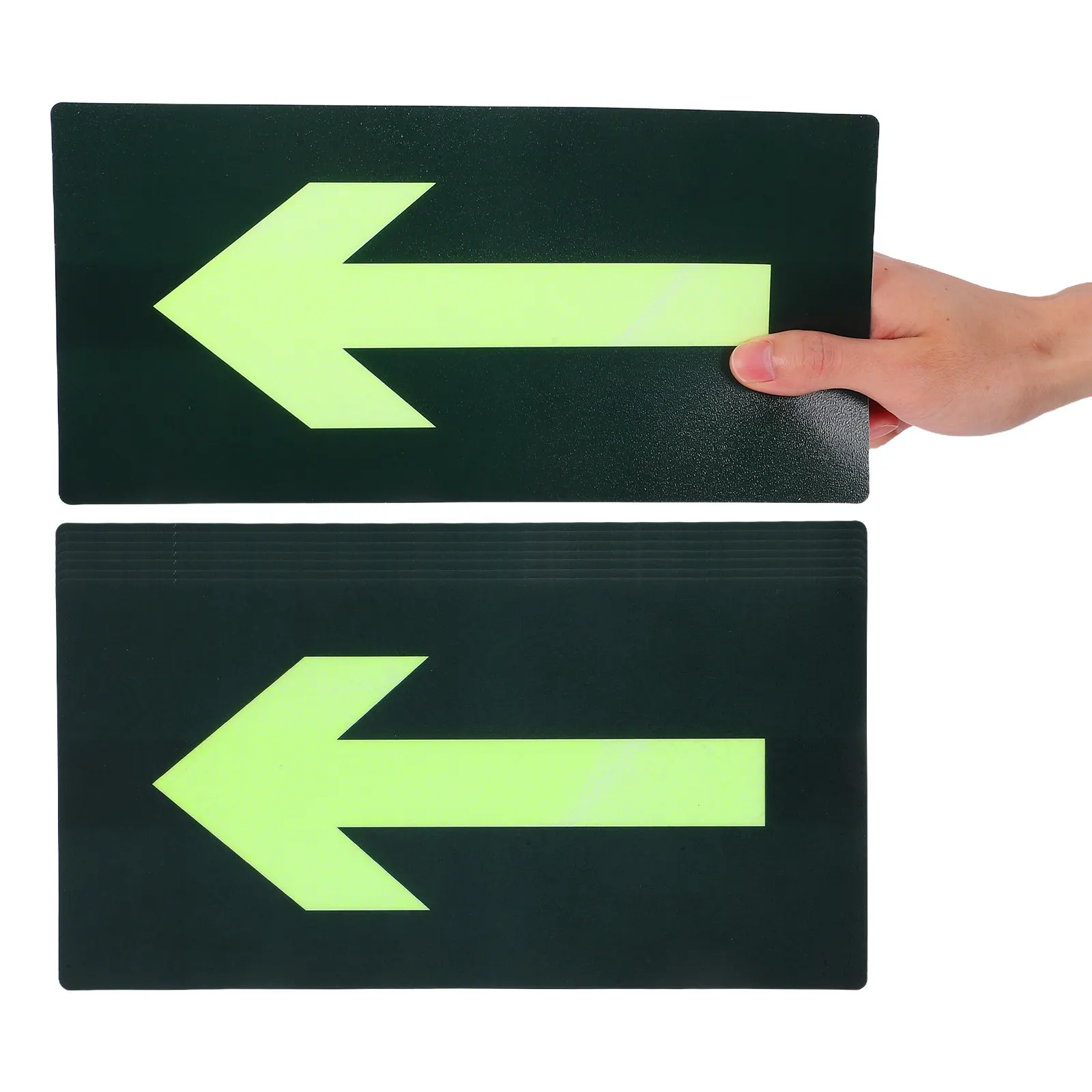 

8Pcs Glow in Dark Exit Arrow Stickers Waterproof Self Adhesive Fire Emergency Evacuation Safety Signs for Malls Supermarkets